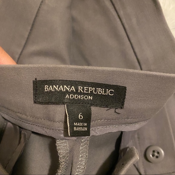 COPY - BANANA REPUBLIC SLIM DRESS PANT TROUSERS w/ ANKLE ZIPPERS + POCKETS in G… - Picture 6 of 7